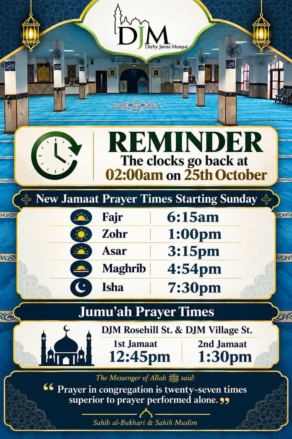 Change of Jumu'ah