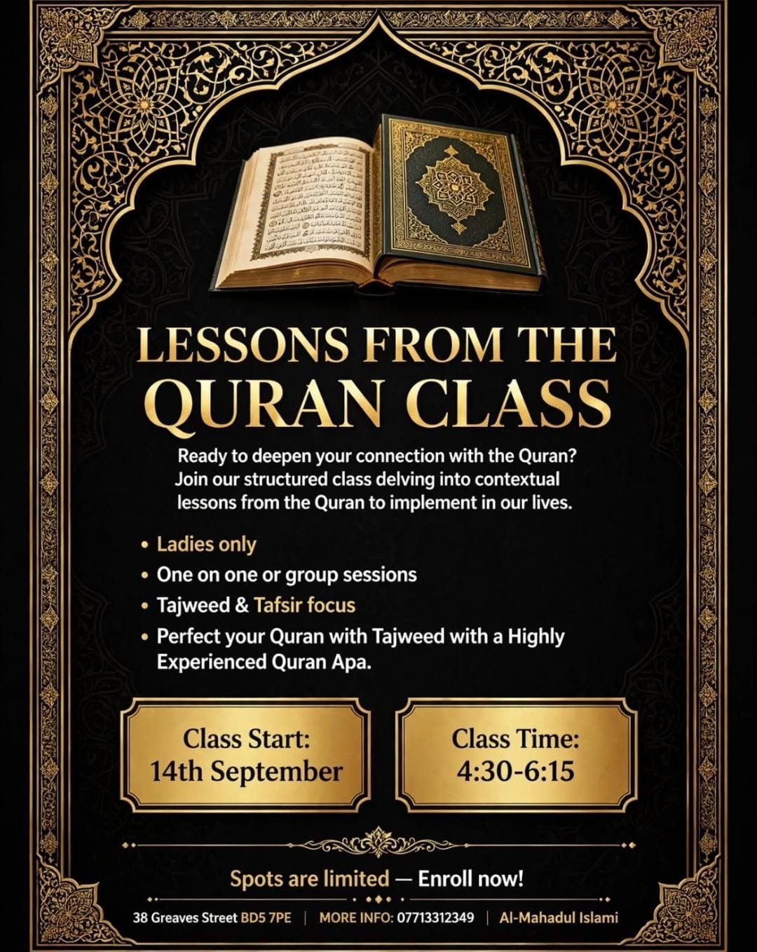 Lessons from the Quran Class